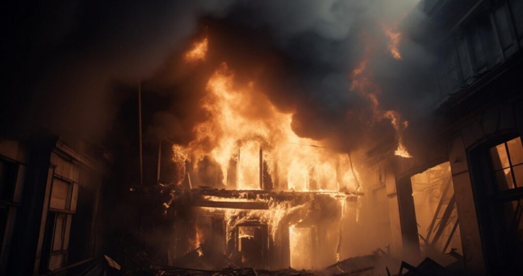 Pożar domu wielorodzinnego w Nowym Dworze koło Szydłowa zakończył się tragicznie